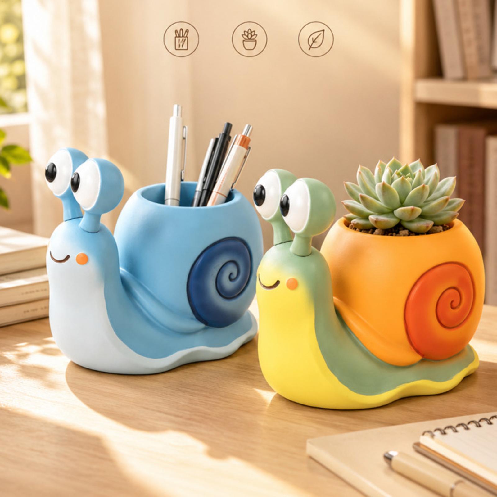 Succulent Set - Snail Shape Flower Pot Snail flower