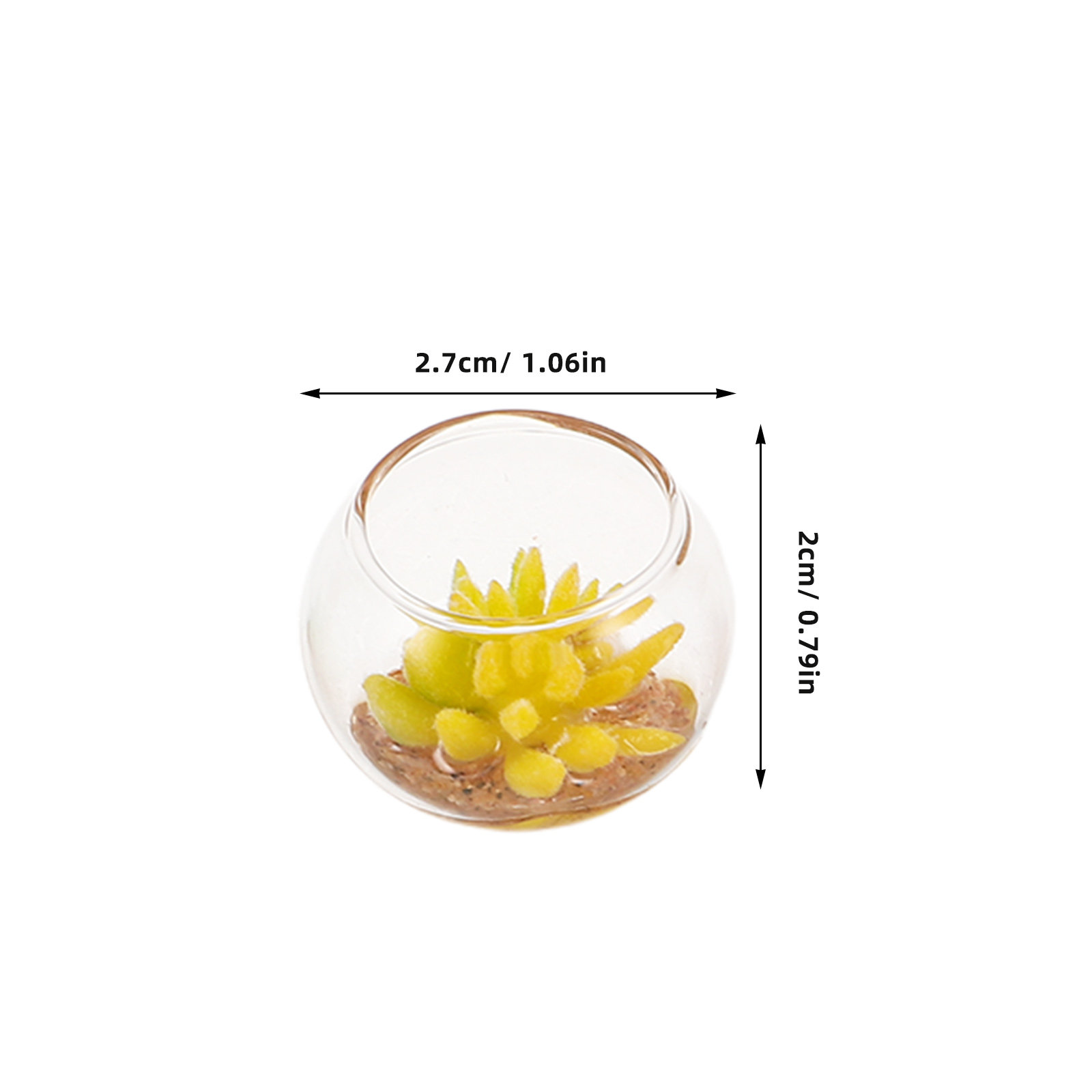 Miniature Glass Planters 5Pcs  - огляд і ціна Plant Pot