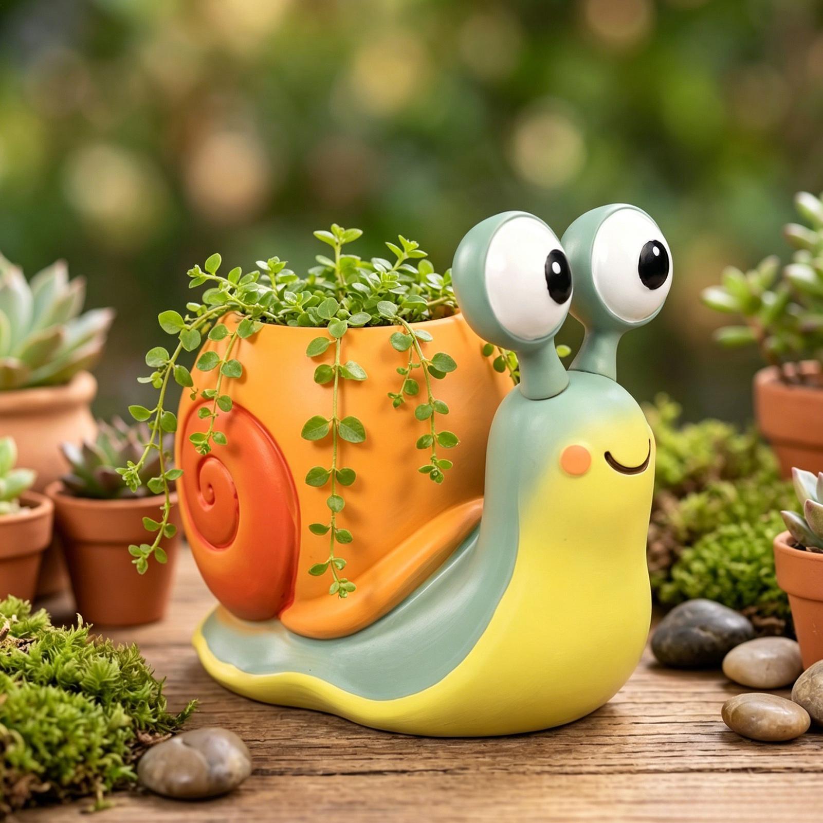 Snail Shape Flower Pot Snail f - огляд і ціна Succulent Set