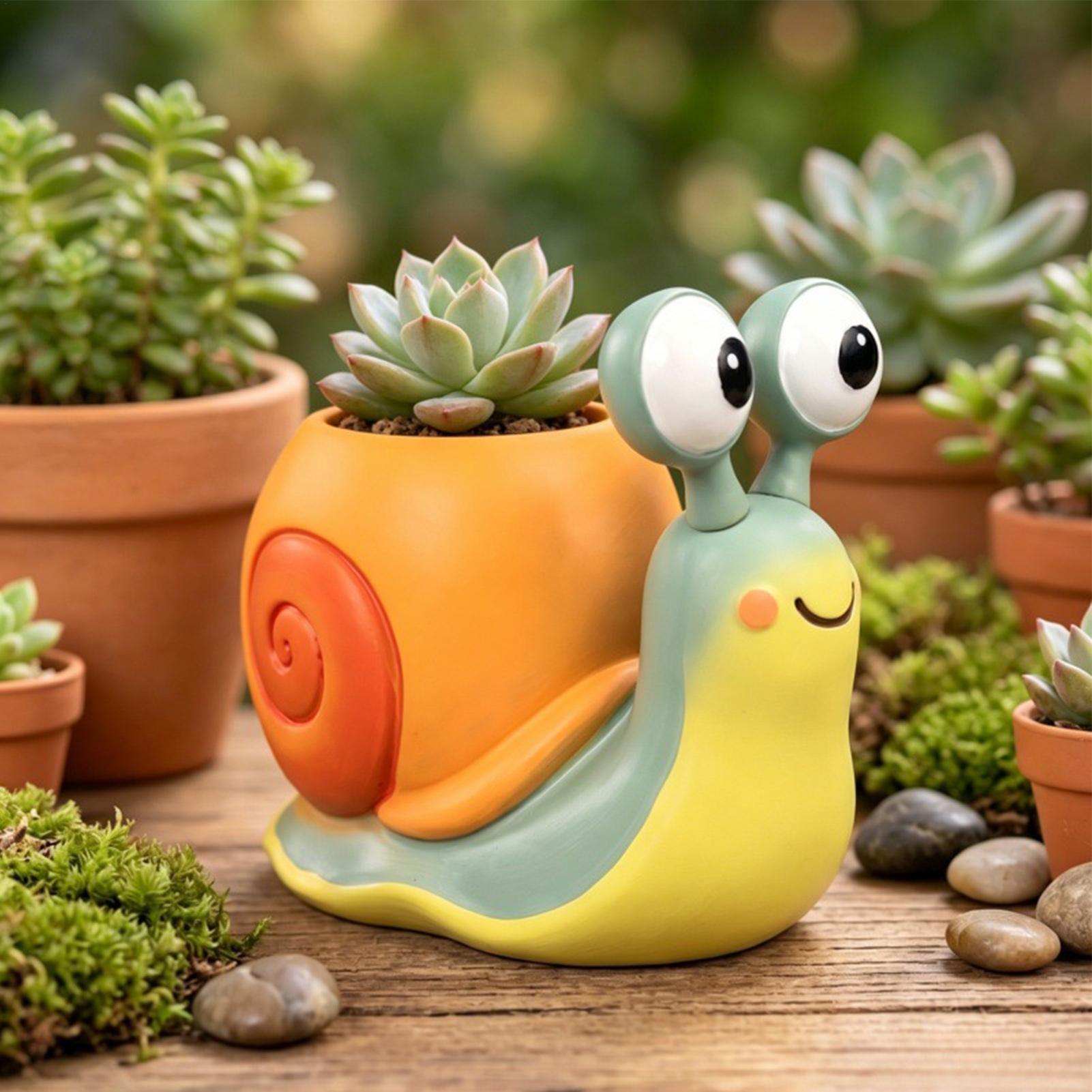 Snail Shape Flower Pot Snail f - огляд і ціна Succulent Set