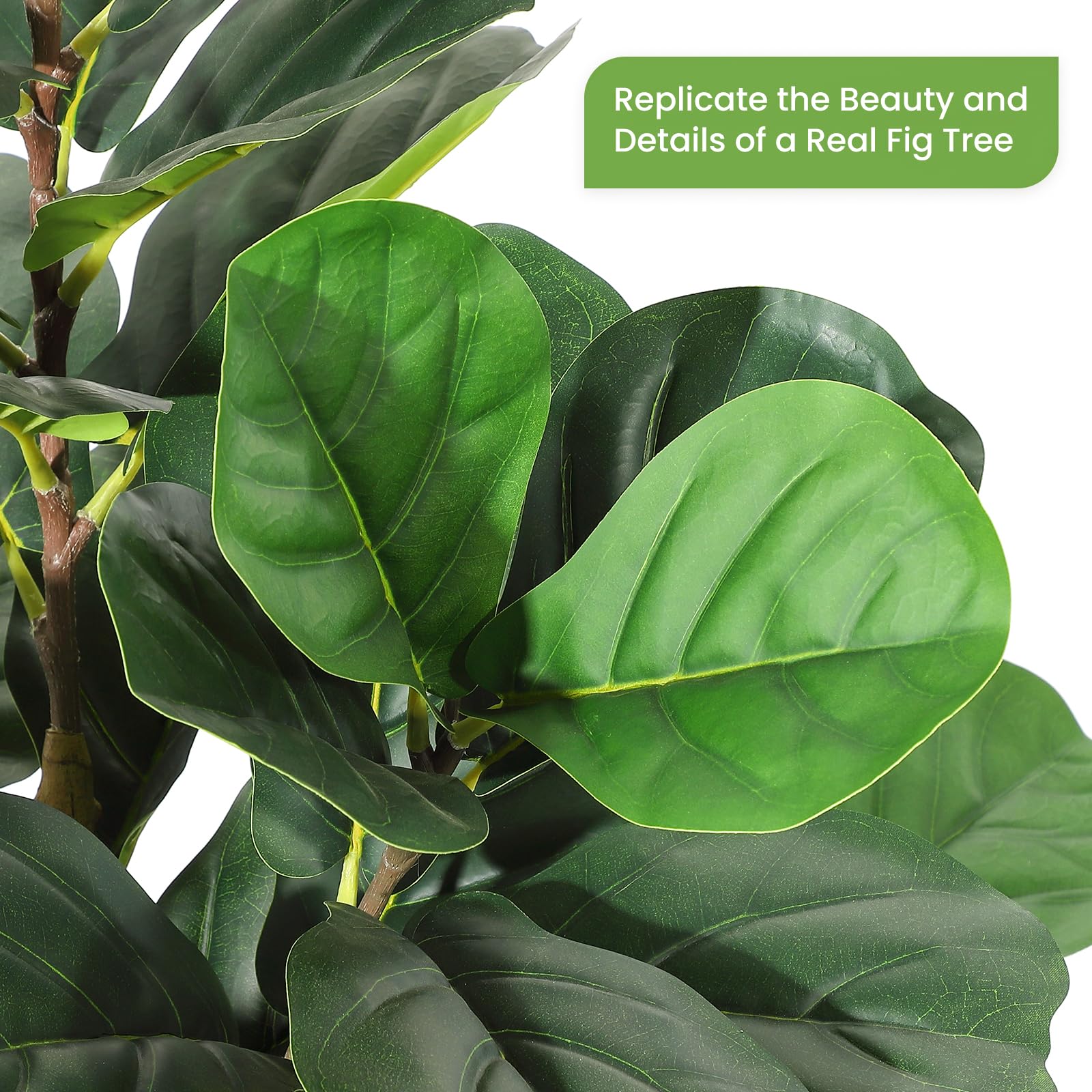 Faux Fiddle Leaf Fig Tree 5/6/ - огляд і ціна Fiddle Leaf Fig