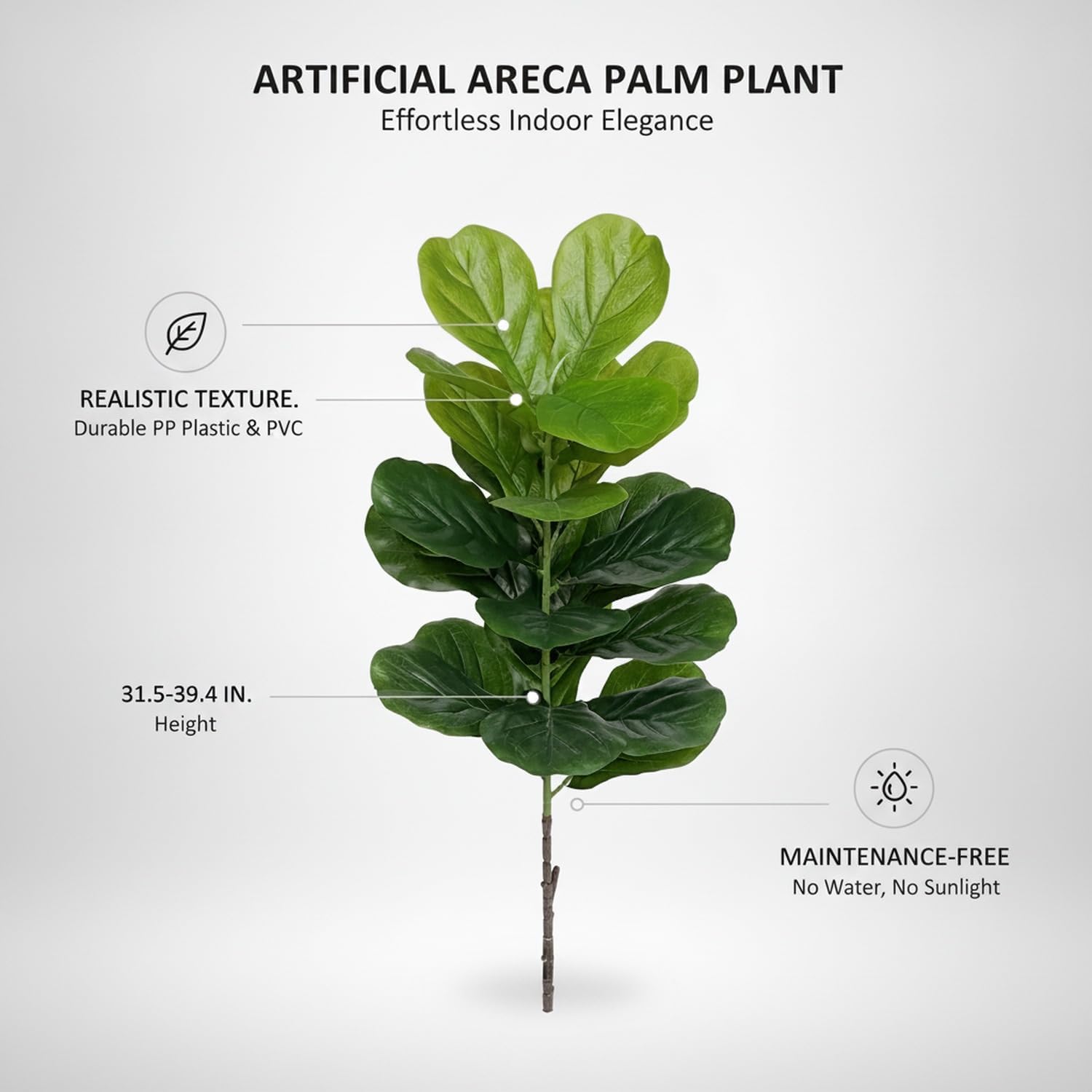 Large Plastic Artificial Fiddl - огляд і ціна Fiddle Leaf Fig